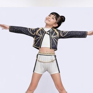 Kids Navy and Gold Costume Set